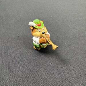 Vintage 1996 Kinder Surprise Top Ten Teddy Octoberfest Trumpet Toy Collectible